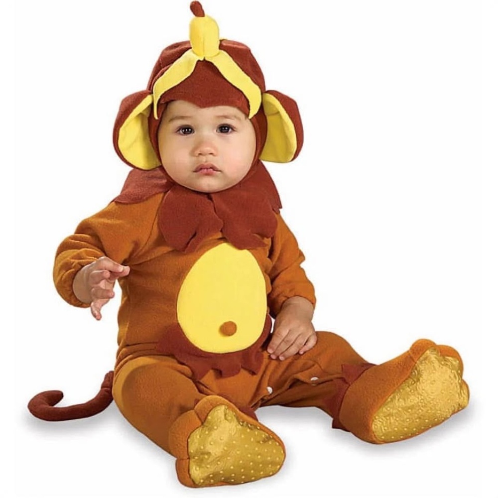 BRAND NEW baby toddler monkey halloween costume size 1-2 (for 6-12 M)